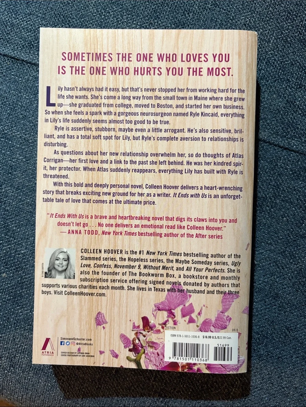 It Ends With Us - Pink Floral Paperback